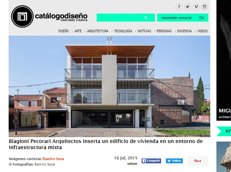 catálogodiseño. Edificio en calle Segui. 2015 
